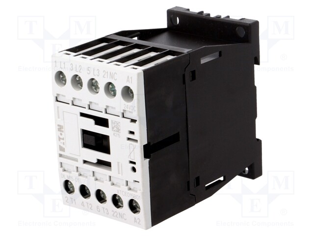 Contactor: 3-pole; NO x3; Auxiliary contacts: NC; 24VDC; 15A; 690V