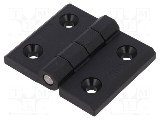 Hinge; Width: 60mm; technopolymer (PA); black; H: 45mm