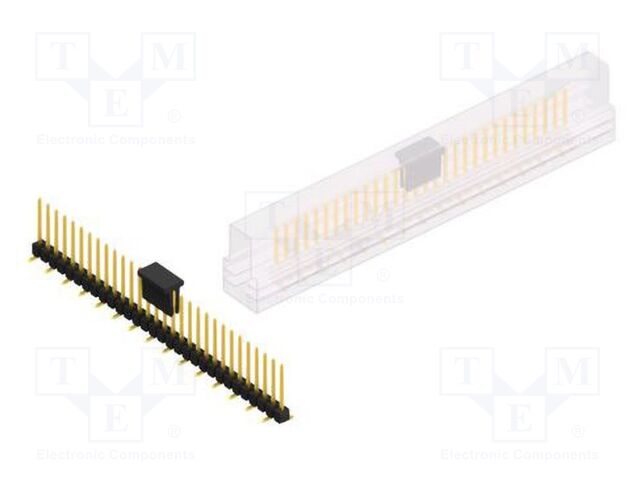 Connector: pin strips; pin header; male; PIN: 30; 2.54mm; SMT; 1x30