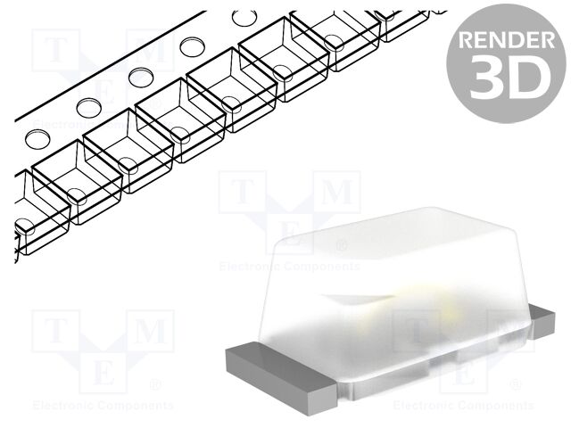 LED; SMD; 0603; white; 320mcd; 120°; 5mA; 2.8V; Lens: transparent