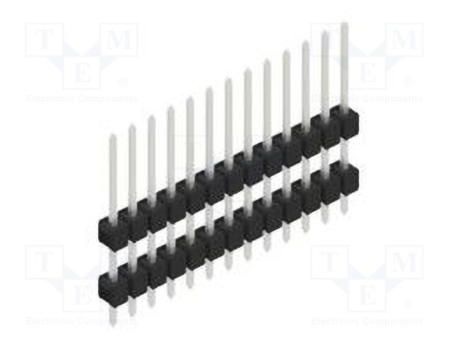 Connector: pin strips; pin header; male; PIN: 13; 2.54mm; THT; 1x13