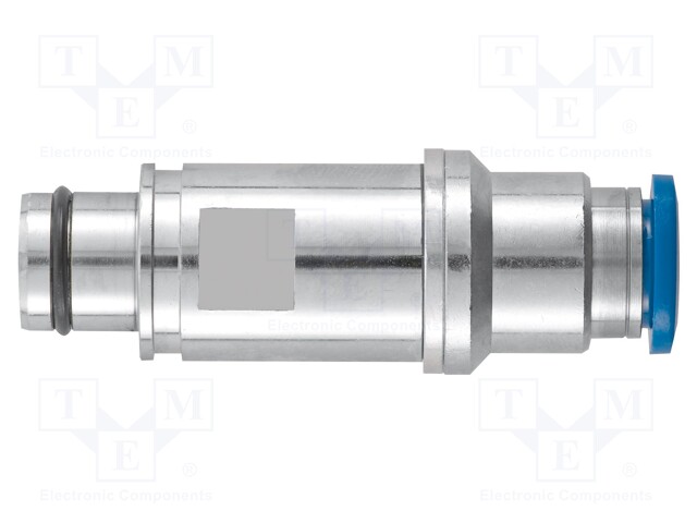 Contact; male; Han-Modular®; pipe OD Ø8mm; brass; 10bar; straight