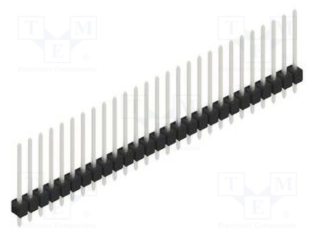 Connector: pin strips; pin header; male; PIN: 27; 2.54mm; THT; 1x27