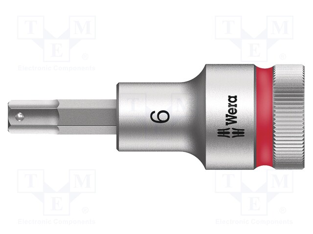 Key; Hex-Plus hexagon keys,socket spanner; HEX 6mm; 1/2"; 60mm