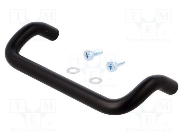 Handle; Mat: aluminium; black; H: 40mm; L: 120mm; W: 11mm