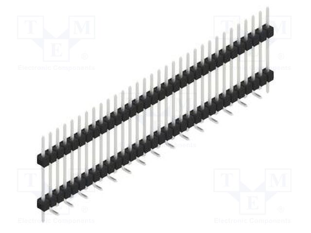 Connector: pin strips; pin header; male; PIN: 32; 2.54mm; SMT; 1x32