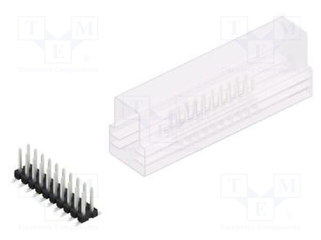 Connector: pin strips; pin header; male; PIN: 20; 2.54mm; SMT; 2x10