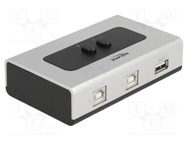 Switch; USB 2.0; black,grey; plastic; Features: hot-plug,PnP