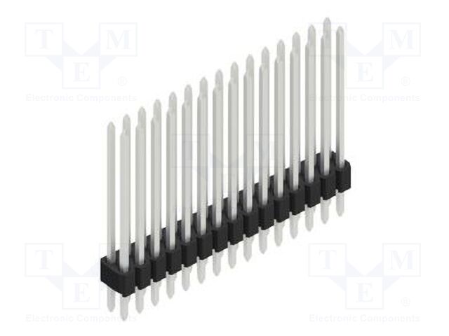 Connector: pin strips; pin header; male; PIN: 30; 1.27mm; THT; 2x15