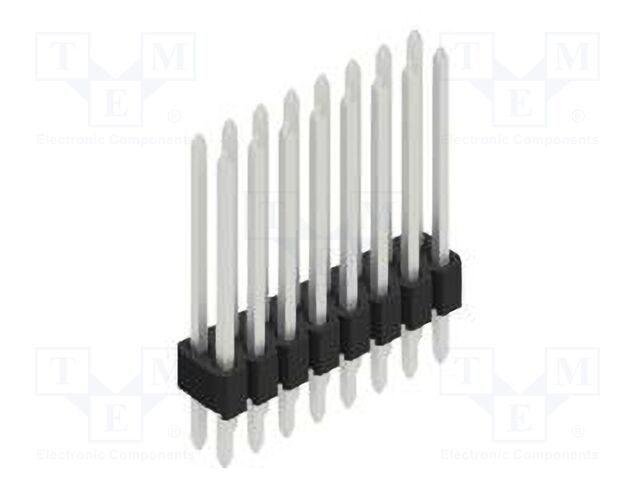 Connector: pin strips; pin header; male; PIN: 16; 1.27mm; THT; 2x8