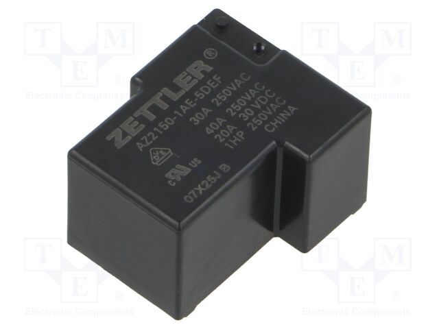 Relay: electromagnetic; SPST-NO; Ucoil: 5VDC; 40A; max.300VAC; PCB