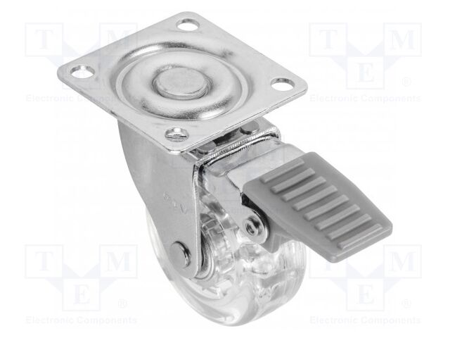 Furniture wheel; Ø: 50mm; with locking