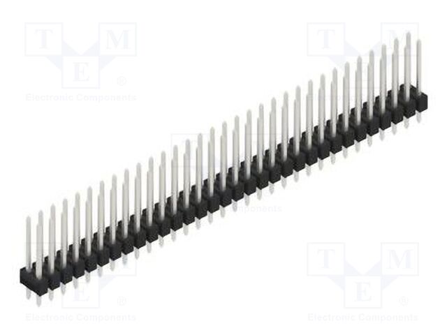 Connector: pin strips; pin header; male; PIN: 64; 2.54mm; THT; 2x32