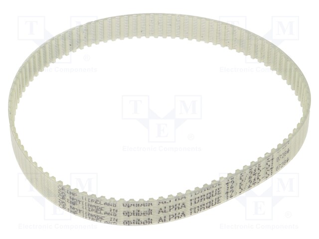 Timing belt; T2.5; W: 8mm; H: 1.3mm; Lw: 245mm; Tooth height: 0.7mm