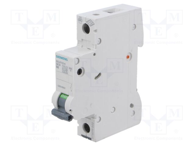 Circuit Breaker, MCB, 5SL6, 1P, 6 kA, 400 V, 2 A