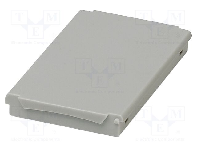 Cover; grey; UL94V-0; BC 71,6; polycarbonate; snap-fastener; Z: 8mm