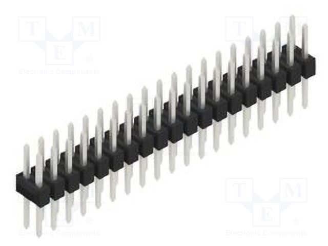 Connector: pin strips; pin header; male; PIN: 38; 2.54mm; THT; 2x19