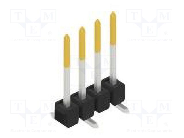 Connector: pin strips; pin header; male; PIN: 4; 2.54mm; SMT; 1x4