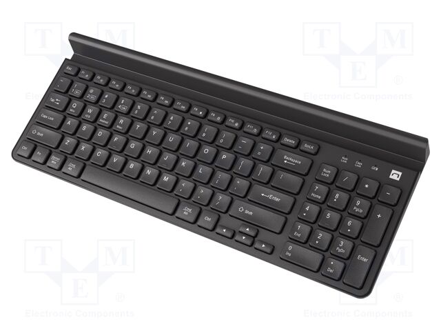 Keyboard; black; USB A; wireless,Bluetooth 5.1,US layout