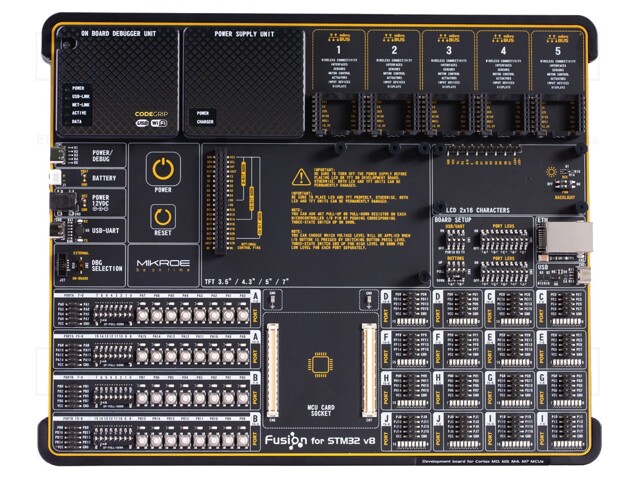 Dev.kit: STM32; RJ45,USB C,mikroBUS socket x5,supply