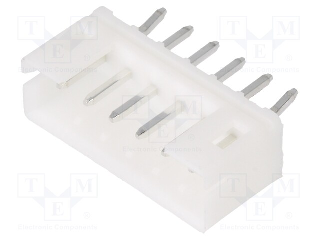 Socket; wire-board; male; 140; 2mm; PIN: 6; THT; 100V; 2A; tinned