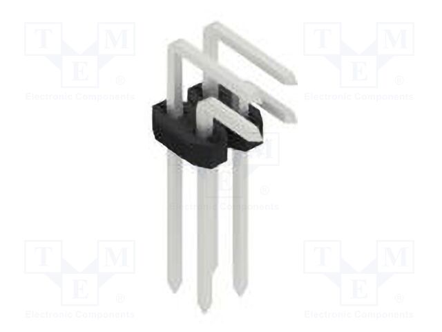 Connector: pin strips; pin header; male; PIN: 4; 2mm; THT; 2x2; 100V