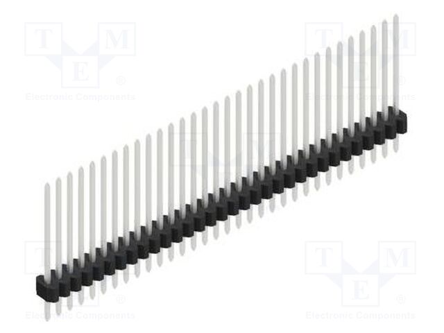 Connector: pin strips; pin header; male; PIN: 32; 1.27mm; THT; 1x32