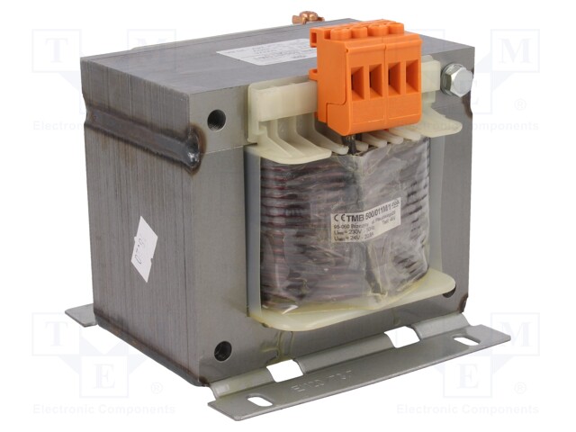 Transformer: mains; 500VA; 230VAC; 24V; Leads: terminal block; IP00