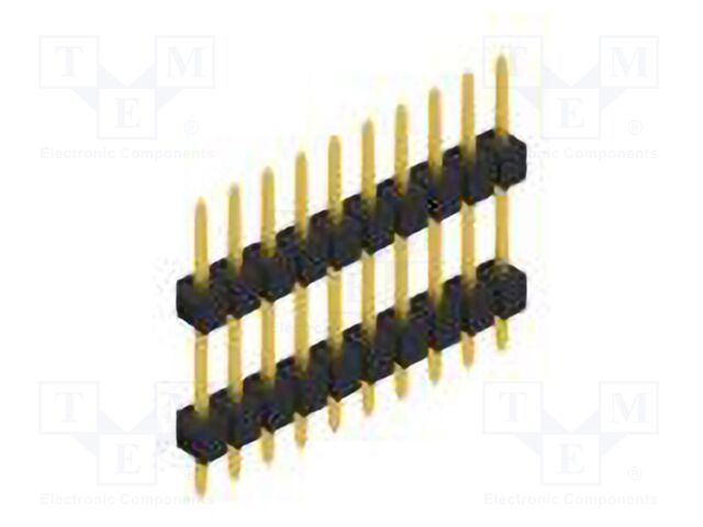 Connector: pin strips; pin header; male; PIN: 10; 2.54mm; THT; 1x10
