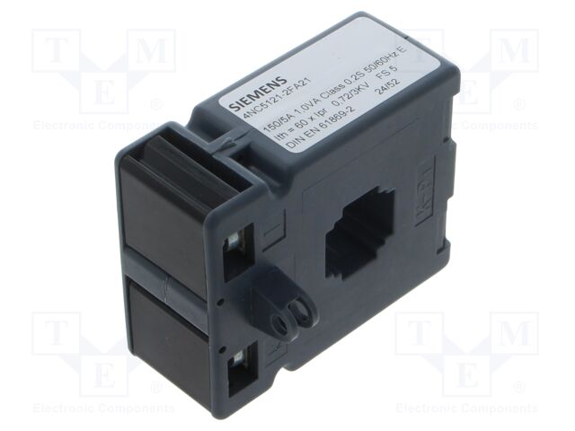 Current Transformer, Bushing, 150 A Input, 5 A Output, IP20, Screw Terminal