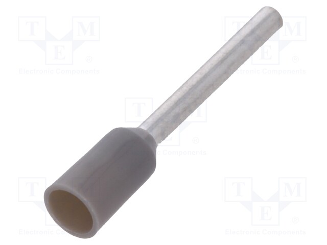 Bootlace ferrule; insulated; copper; Insulation: polyamide; 12mm