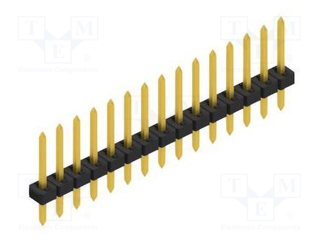 Connector: pin strips; pin header; male; PIN: 15; 2mm; THT; 1x15