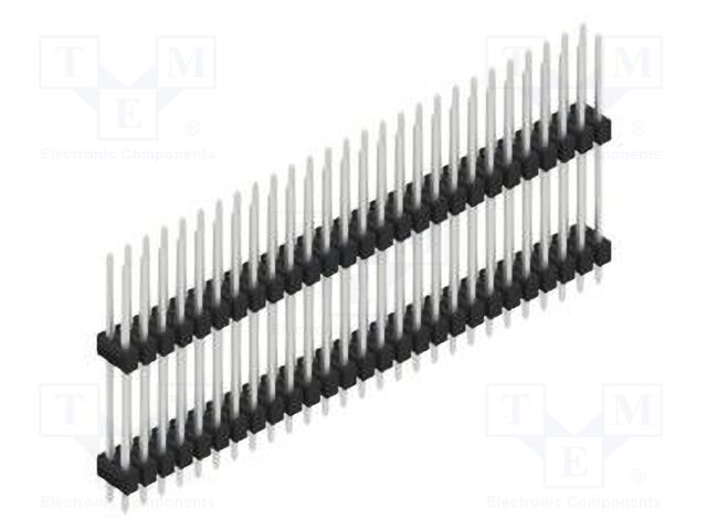 Connector: pin strips; pin header; male; PIN: 54; 2.54mm; THT; 2x27