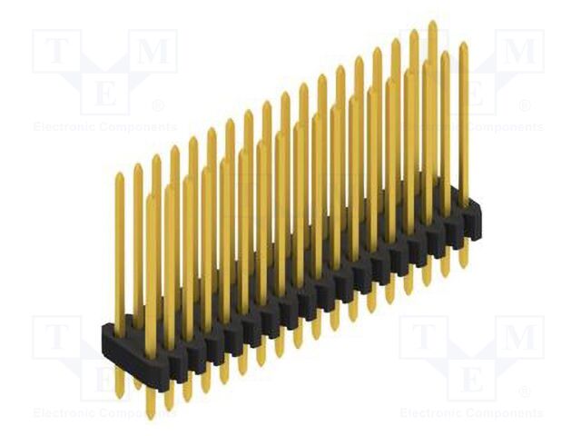 Connector: pin strips; pin header; male; PIN: 36; 1.27mm; THT; 2x18