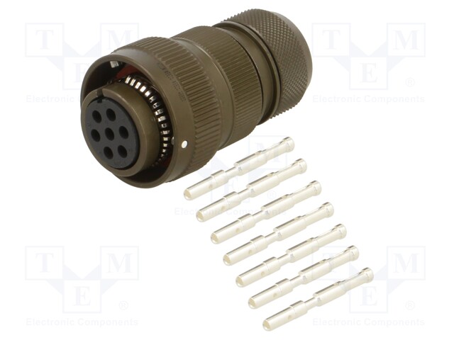 Connector: circular; VG95234; plug; female; PIN: 7; with contacts