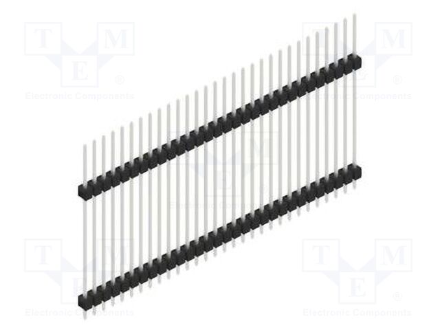 Connector: pin strips; pin header; male; PIN: 30; 2.54mm; THT; 1x30