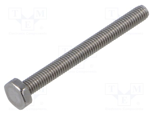Screw; M3x30; 0.5; Head: hexagonal; A2 stainless steel; DIN 933