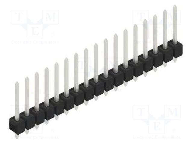 Connector: pin strips; pin header; male; PIN: 17; 2.54mm; THT; 1x17