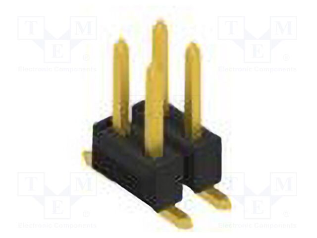 Connector: pin strips; pin header; male; PIN: 4; 2.54mm; SMT; 2x2