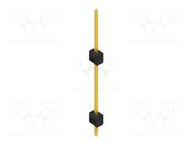 Connector: pin strips; pin header; male; PIN: 1; 2.54mm; THT; 1x1