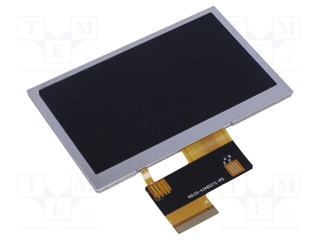 Display: TFT; 4.3"; 480x272; Illumin: LED; Dim: 105.5x67.2x3mm