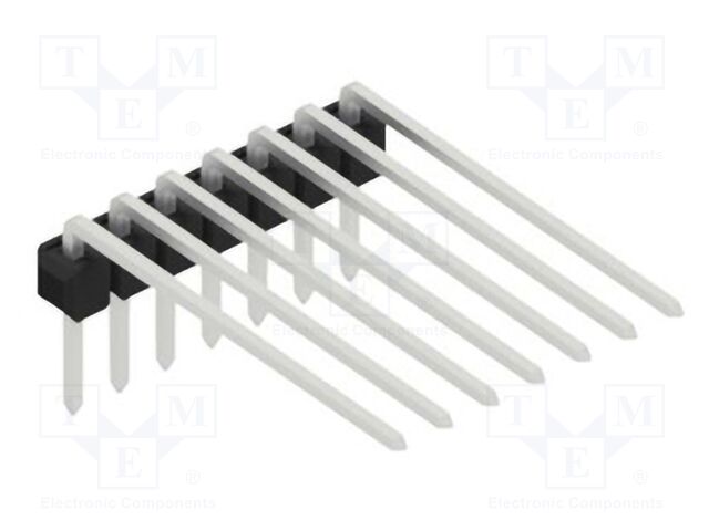 Connector: pin strips; pin header; male; PIN: 7; 2.54mm; THT; 1x7