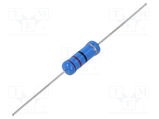 Resistor: metal film; THT; 22Ω; 3W; ±5%; Ø6.5x17.5mm; axial