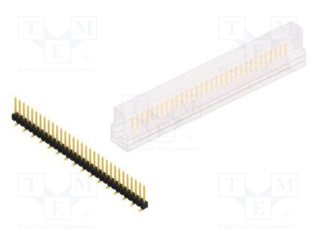 Connector: pin strips; pin header; male; PIN: 32; 2.54mm; SMT; 1x32