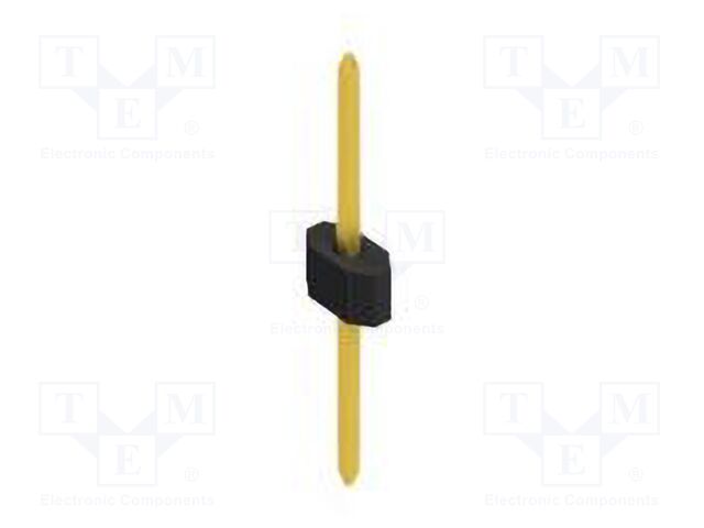 Connector: pin strips; pin header; male; PIN: 1; 1.27mm; THT; 1x1