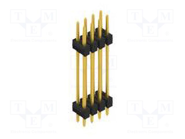 Connector: pin strips; pin header; male; PIN: 8; 2.54mm; THT; 2x4
