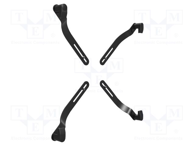VESA adapter; 8kg; 17÷30"; black; 75x75mm,100x100mm; monitor x1