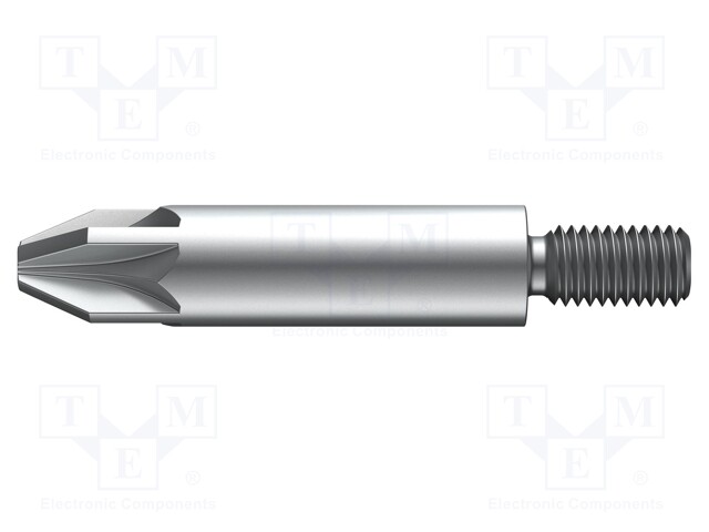 Screwdriver bit; Pozidriv®; PZ2; Overall len: 33mm; Mounting: M4