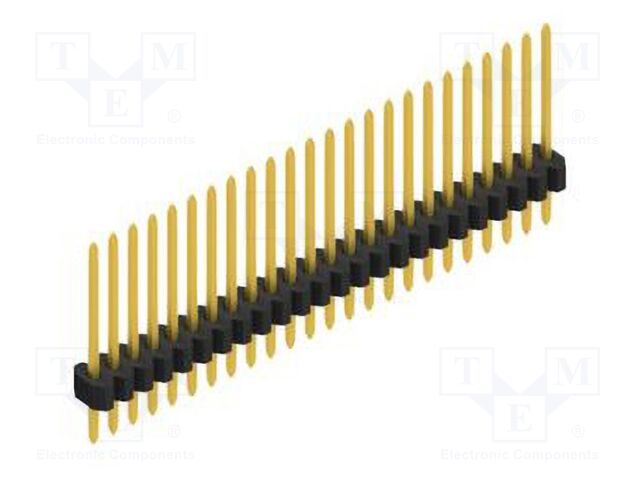 Connector: pin strips; pin header; male; PIN: 24; 1.27mm; THT; 1x24