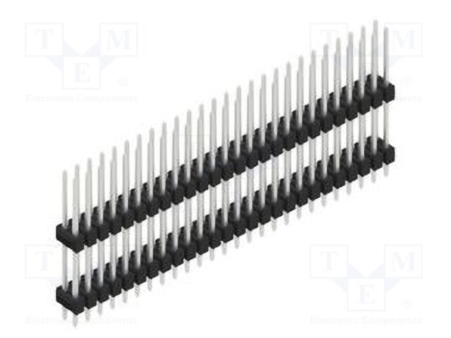 Connector: pin strips; pin header; male; PIN: 52; 2.54mm; THT; 2x26